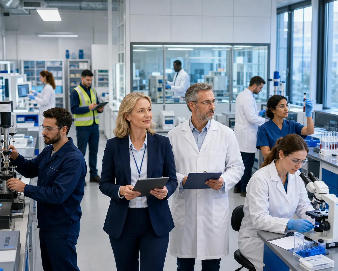European testing laboratories calibration laboratories medical laboratories inspection teams quality control laboratories and technical service providers